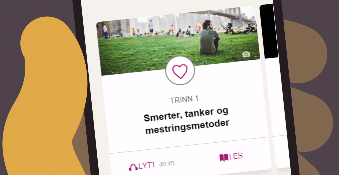 Digital app til hjelp i smertelindring