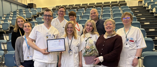 God slagbehandling inneholder opplæring til pasienter og pårørende (finalist nr 10)